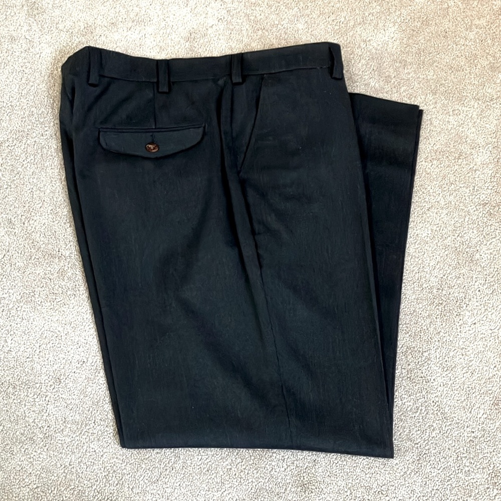 Men’s ORVIS Wool Blend Dress Pants Charcoal Color Size 36” Waist by 29” Inseam